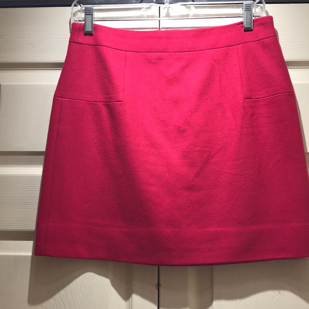 Hot Pink Wool Skirt